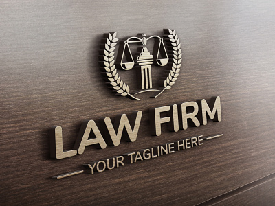 Law Firm Logo branding design flat illustration law law office lawfirm lawyer logo logodesign typography ux vector