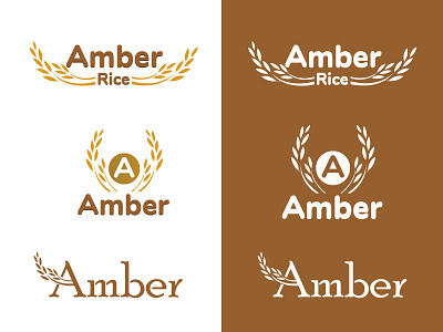 Amber Logo branding design illustration logo photoshop typography ui ux vector web