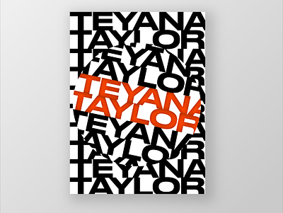 Teyana Taylor Poster branding concert poster design graphic design icon illustration landing logo poster poster design vector web