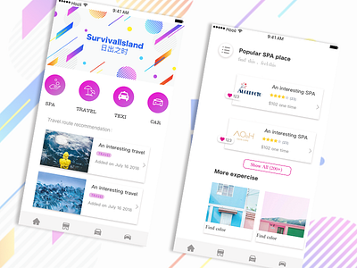 travelUI color webdesign