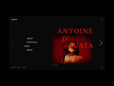 Magnum - Antoine d'agata antoine dagata black dark design magnum agency photograph red ui ux