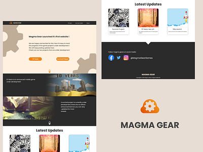 Magma Gear landing page design ui ux web design webdesign