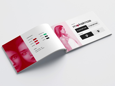 Brand Book Maksimas 2020 application brand book brand identity branding design layout logo web app