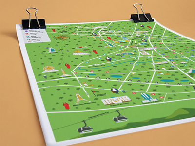 Guide for Tourist 2019 ashgabat city design guide illustration layout map poster tourist vector
