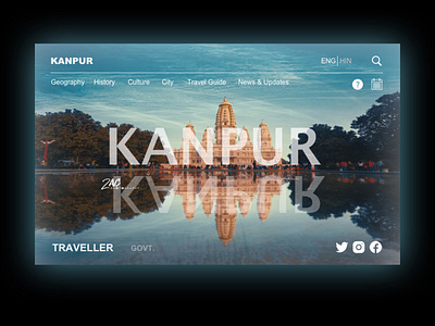 Kanpur flat minimal sketch 3 typography ui ux web website