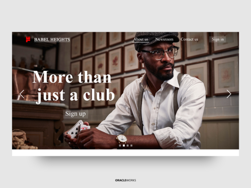 BABEL HEIGHTS design desktop flat concept creative business adobe typography branding web website ui