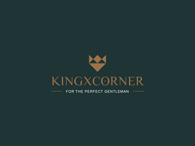 Kingxcorner branding creative design e commerce icon illustrator logo minimalist simple typography website