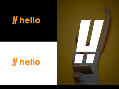 HELLO LOGO creative e commerce icon logo logo design logomark minimal shop typography website