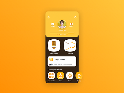 User profile- DailyUI 006 by Wahyu Azizi on Dribbble