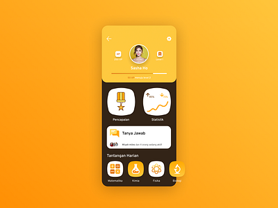 User profile- DailyUI 006 app app design dailyui dailyui 006 design e learning ui user profile