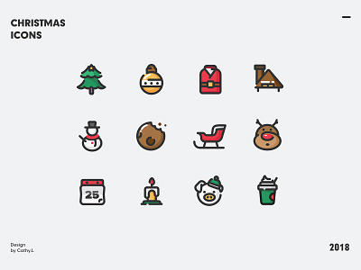 Christmas icons icon ui