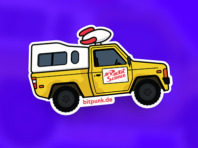 Toy Story - Pizza Car bitpunk car design illustration illustrator pizza rocket science sticker toy story truck vector
