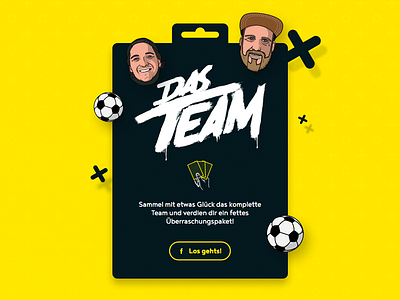 Card Collection Game "Das Team"