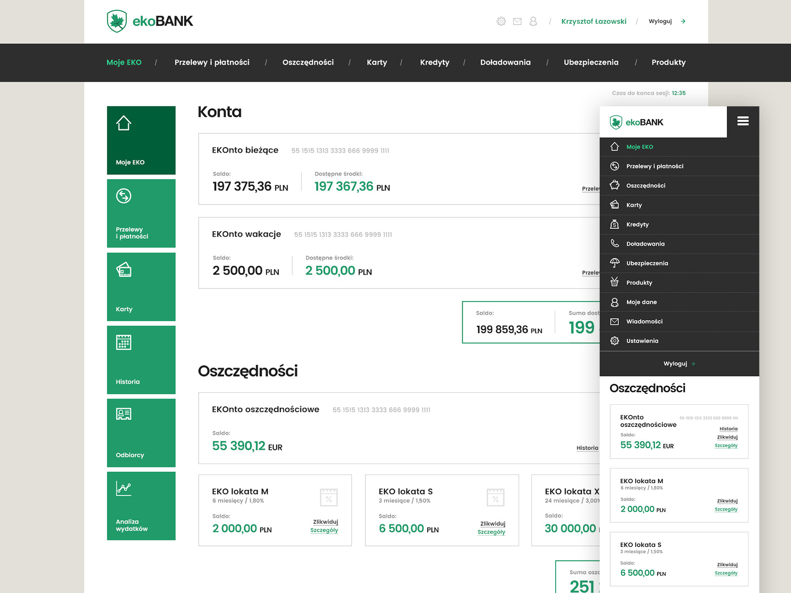 Ekobank Webdesign Ui Ux By Krzysztof Lazowski On Dribbble