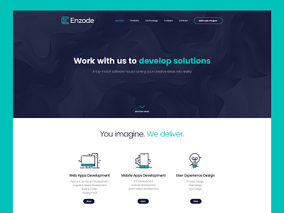 Enzode - Webdesign design minimal ui web webdesign website