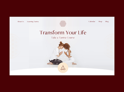 Tantra Essence Course — Landing Page branding landing page meditation minimal tantra typogaphy ui ux web design website website design yoga