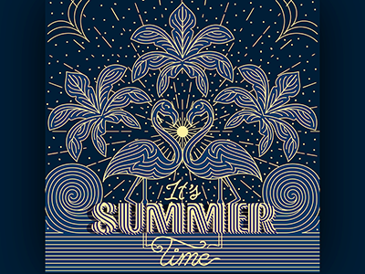 Summertime! design summer summertime sunny tropical typography