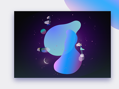 Space phone design graphic graphic design illustration logospace