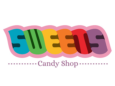 Thirty Logos Design Challenge #11 - Sweets affinity designer candy color graphic design logo design rainbow thirtylogos