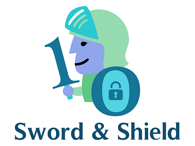 Thirty Logos Design Challenge #12 - Sword & Shield affinity designer binary graphic design logo logodesign network security shield sword thirtylogos