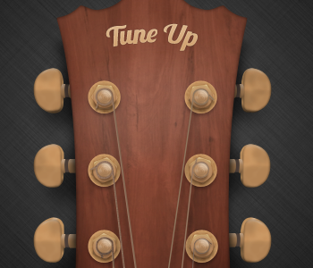 Tune Up app brown grey guitar mac ui