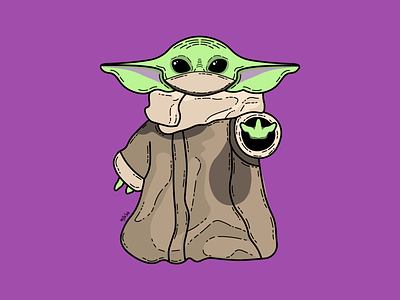 Character - Baby Yoda babyyoda character concept design graphics illustration logo star wars starwars the mandalorian vector yoda
