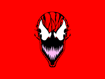 Carnage art character comics film graphics illustration logo movie spiderman vector venom venom2