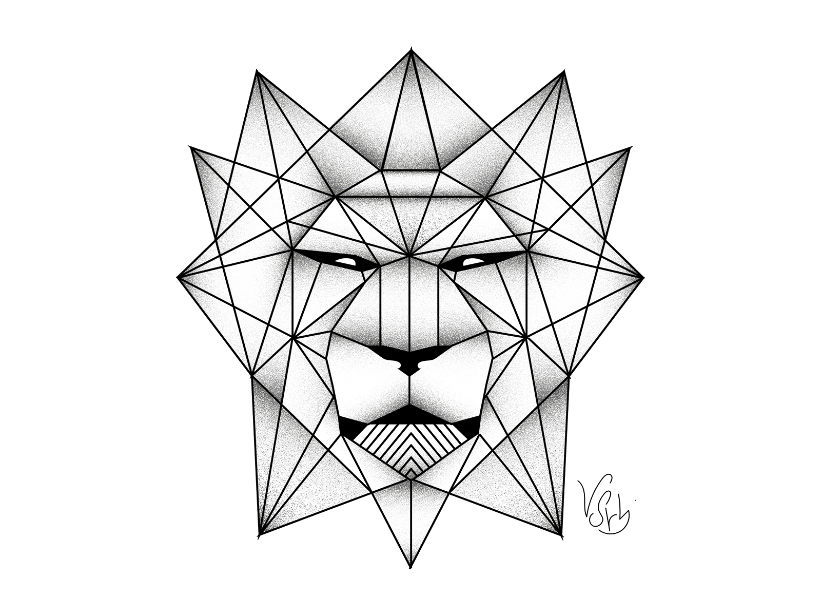 R O B L A C K W O R K S  By RO Robert Pavez  The Last geometric Lion   