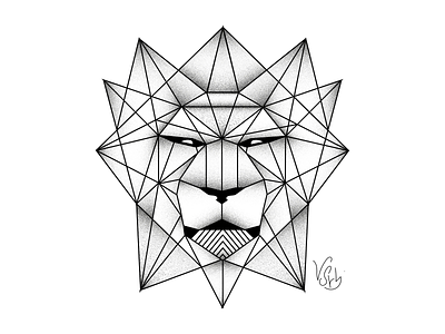 Tattoo - Geometric Lion animal geometric animal geometric art geometric lion graphics lion lion tattoo logo tattoo vector