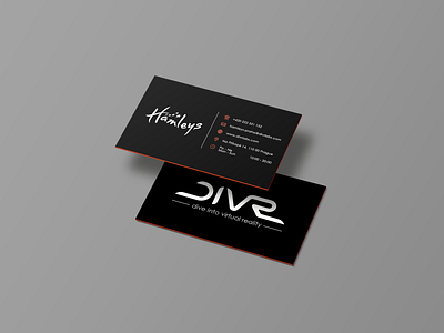 DIVR - Business Card business card concept logo