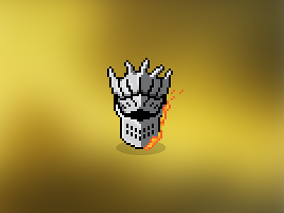 Dock Icon - Dark Souls III boss character dark souls dock games gaming graphics icon logo pixelart soul of cinder video game