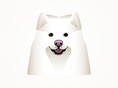 Samoyed animal animals character dog dogs graphics illustration logo samoyed vector