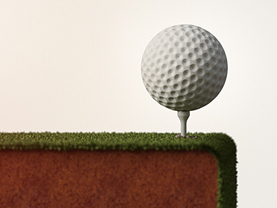 Golfball c4d cinema4d golf golfball green rendering
