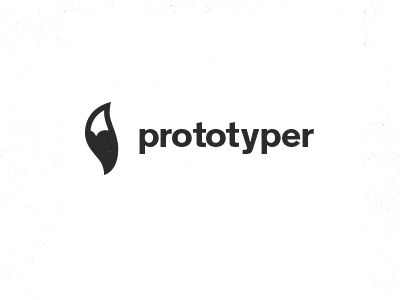 Prototyper Logo clever fox icon interface logo prototyper screen smart software tool ui