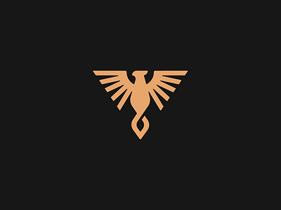 Phoenix Triangle Logo bird branding logo logotype mark phoenix phoenix logo