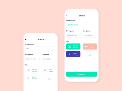 Reminder Mobile App reminder scheduler ui