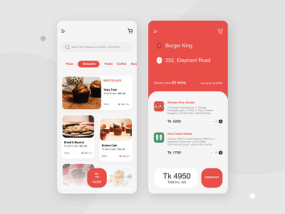 Food Delivery App UI/UX app delivery design food food delivery ui uidesign ux uxdesign