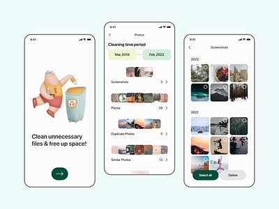 Phone Cleaner App app cleaner ios ui uidesign ux uxdesign