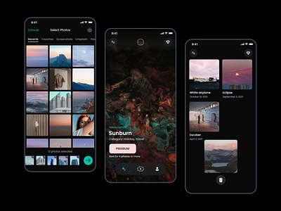 Slideshow Maker App editing ios photo slideshow ui uidesign ux uxdesign video