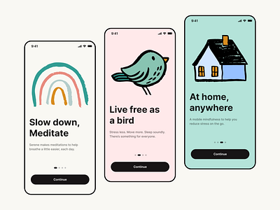Mindfulness App app ios ui uidesign ux uxdesign