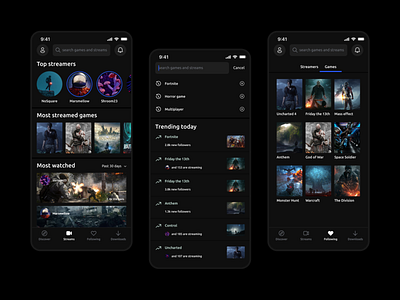 Game Streaming App