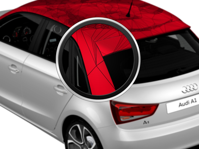 The Audi Design Performances - Form Follows You car concept generative print roof transportation