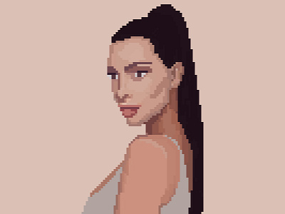 Kim Kardashian Pixel Art