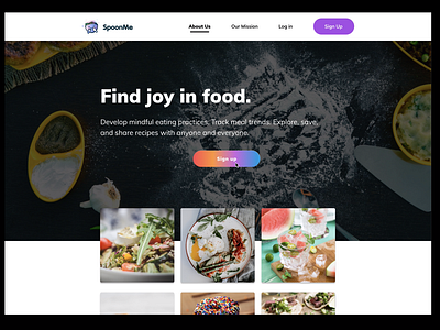 SpoonMe Landing Page