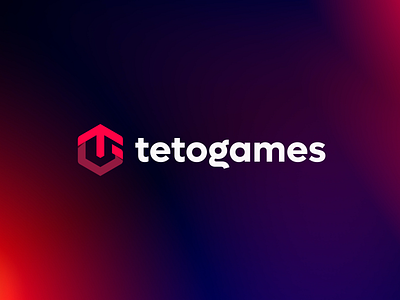 Tetogames Logo Design arrow blue branding design g gamer games gaming logo red t ui up