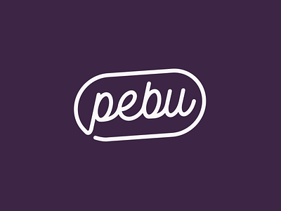 Pebu Logo Design brand branding colorful dribble handmade handwrite label line logo logo marble one line art pebu tag terezzo