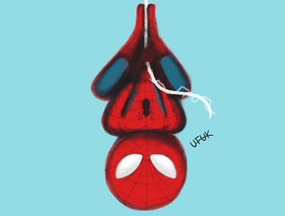 Spider - The Bubble Head animation design doodle illustration marvel sketch spider spiderman wacom