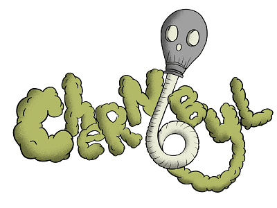 Chernobly chernobyl design doodle gas mask hbo illustration sketch smoke typogaphy wacom