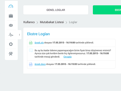 Site log info log ui ux