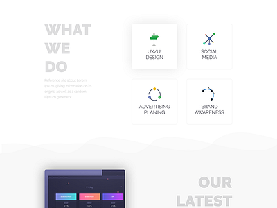 Home Page agency home onepage site ui ux website